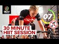 30 Minute HIIT Cardio Indoor Cycling Workout Without Music 🔇 | Lose Weight Fast