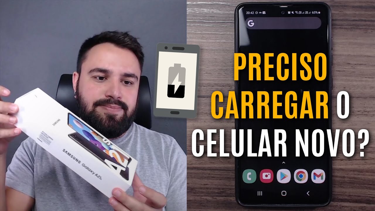 É PRECISO CARREGAR O CELULAR NOVO ANTES DE USAR?