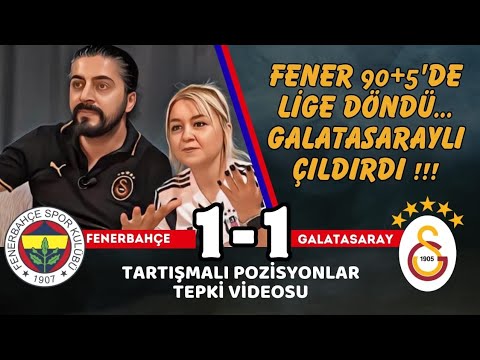 Cimbomlu collapsed at the last moment..!! Giant Derby Fenerbahce 1-1 Galatasaray #reaction