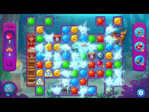 Fishdom 7358 Super Hard Level - 10 moves - NO BooSTERS
