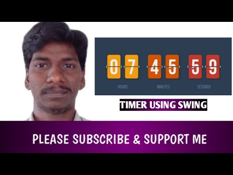 Java Swing Create Graphical Timer By Bhaskar