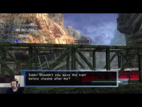 Sonic the Hedgehog (2006) playthrough pt27 - Sonic's Trainyard Race...WTF?!