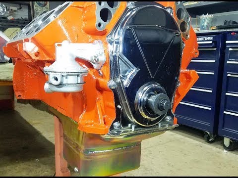 440 Chrysler Mopar Engine Building Part 6 - Cam Button, Timing Chain Cover, Oil Pan & Fuel Pump