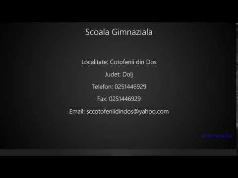 Scoala Gimnaziala Cotofenii din Dos
