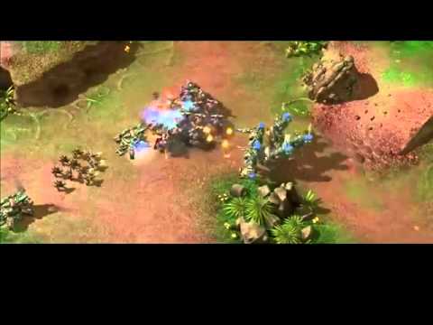 Warhound Gameplay   Starcraft 2  Heart of the swarm