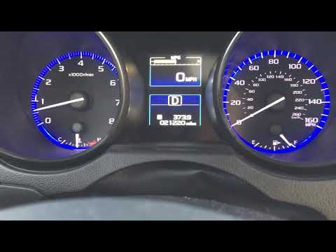 2017 Subaru Legacy 3.6R acceleration test to speed governor limit