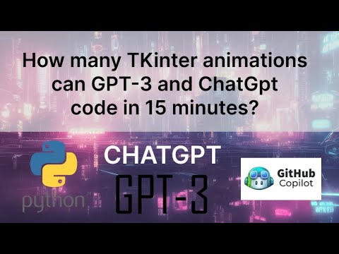 Chatgpt and gpt 3 codes Tkinter canvas animations in marathon style