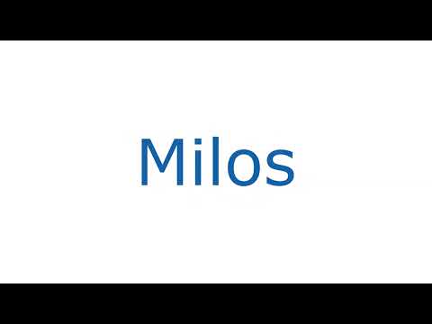 How To Pronounce Milos With Greek Accent
