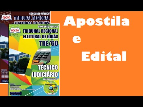 Apostila e Edital Concurso Tribunal Regional Eleitoral Goiás