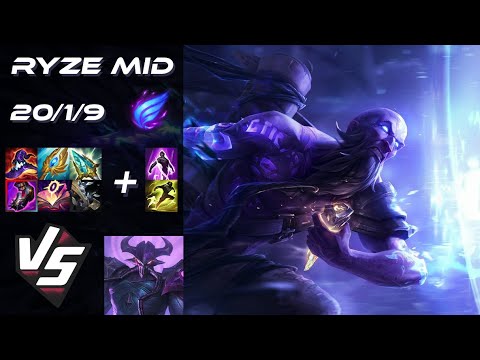 MID Ryze vs Kassadin - NA Grandmaster Patch 25.23