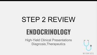 USMLE STEP 2 HIGH YIELD ENDOCRINOLOGY | MED STUDENT SUCCESS