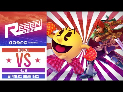 Regen 2023: Winners Quarters - IZI| Modzai (Pac-Man) Vs GO| Flow (Roy,Toon Link)