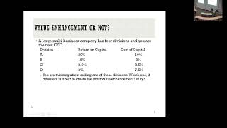 Session 25: Acquisition Closure + Value Enhancement