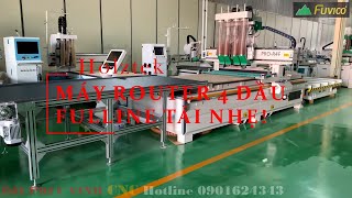 MÁY CNC 4 ĐẦU FULLLINE PHIÊN BẢN GIỚI HẠN CỦA HOLZTEK 2023 Pro-R4F