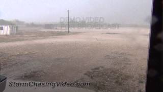 preview picture of video '5/9/2013 Ballinger, TX Damaging Baseball Size Hail B-Roll'