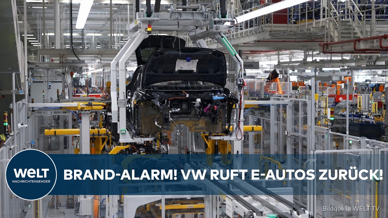 DEUTSCHLAND: Schock für E-Auto-Fahrer! VW ruft 90.000 Wagen wegen Brandgefahr zurück!
