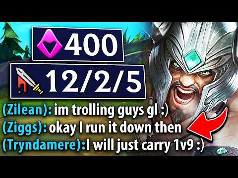 My team trolled me and tried to lose... so instead I go 1v9 god mode on Trynd