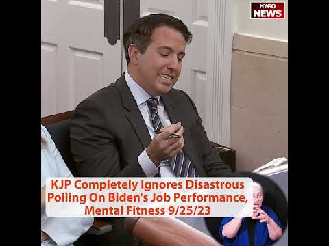 KJP Completely Ignores Disastrous Polling On Biden's Job Performance, Mental Fitness