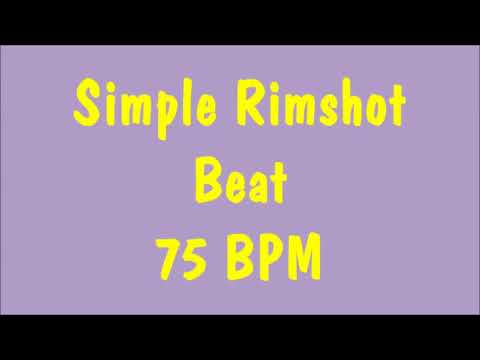 Drum Loops for Practice Rimshot with 75 bpm