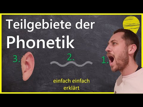 Teilgebiete der Phonetik: artikulatorische- akustische- & auditive Phonetik
