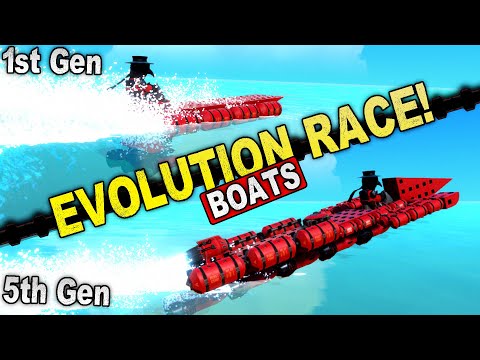 We Used Evolution to Create The Fastest Boat! - Trailmakers Multiplayer