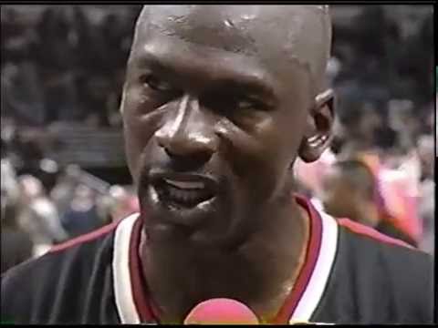 MICHAEL JORDAN 1997 NBA Eastern Conf. Finals Game 5 Post Game Interview Heat @ Bulls