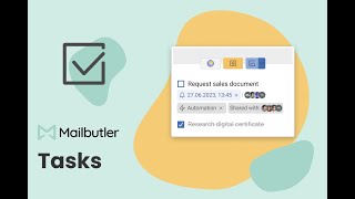 The Mailbutler Tasks feature