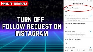 How to turn off follow request on instagram