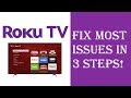 How To Fix Almost All Roku TV Issues Problems In Just 3 Steps Roku Not Working Restart Update