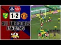 Harry Maguire Wins it | Norwich 1-2  Manchester United | All The Goals | FanCams