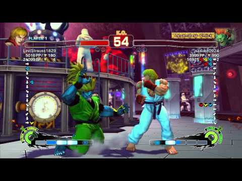 LeviStrauss1829 (Ken) vs sasuke0924 (Blanka) - SSF4 Arcade Edition Xbox Live Ranked Match