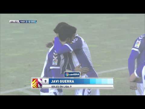 Gol de Javi Guerra (2-0) en el Real Valladolid - Celta de Vigo - HD