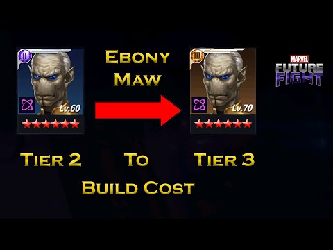 Ebony Maw Tier 2 To Tier 3 Build Cost Information For Beginners - F 2 P - Marvel Future Fight