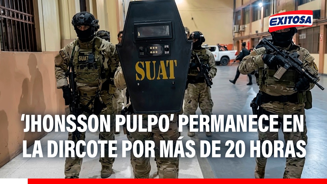 🔴🔵 Jhonsson Cruz Torres permanece en la sede de la DIRCOTE por segundo día