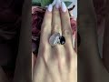 Серебряное кольцо с розовым кварцем 15.816ct, ониксом
