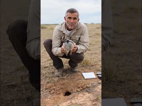 Coloquei uma Câmera em um Tatu e Descobri Algo Incrível no Buraco #animals #youtubeshorts