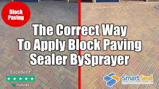 Applying Block Paving Sealer by Sprayer (pt3)