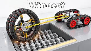 LEGO Giant Wheel vs LEGO Tank in Tug Of War Competition | Smart Lego