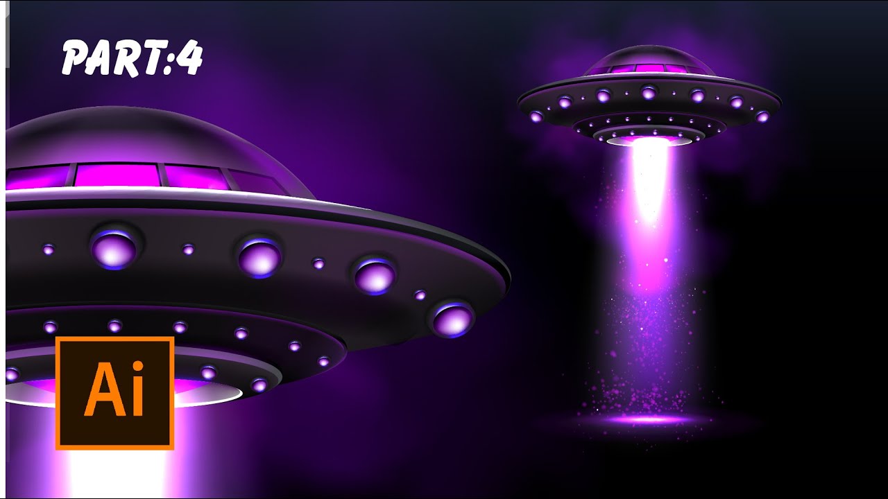 Create Vector UFO on Illustrator; Part:4