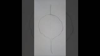 Easy tricks to draw peepal leaf #shorts@Vel's Art Classes