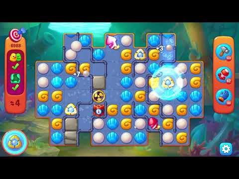 🎯 Fishdom 6988 Challenge Level - 15 moves + 💥💥🧨💣