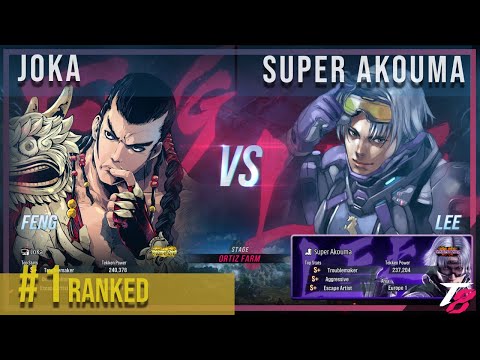 Tekken 8 ▰ JOKA (#1 ranked Feng) VS SUPER AKOUMA (Lee) | High Level Gameplay
