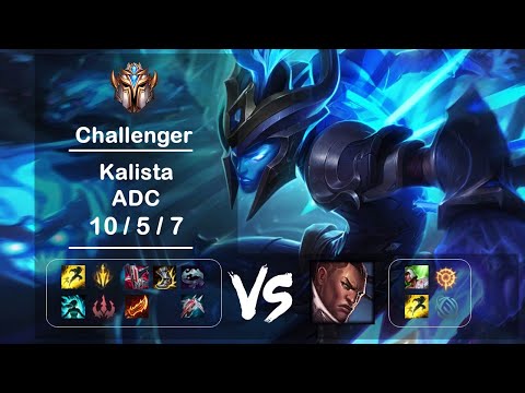 ADC Kalista vs Lucian KR Challenger Patch 12.11