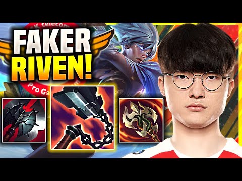 FAKER DESTROYING WITH RIVEN! - T1 Faker Plays Riven Mid vs Zed! | Season 11