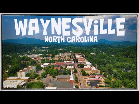 Waynesville, NC 4K (DJI Mavic Air 2 Footage) Beautiful town close to the Great Smoky Mountains!!