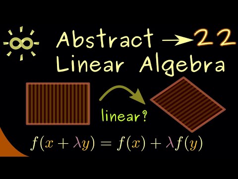 Abstract Linear Algebra 22 | Linear Maps [dark version]