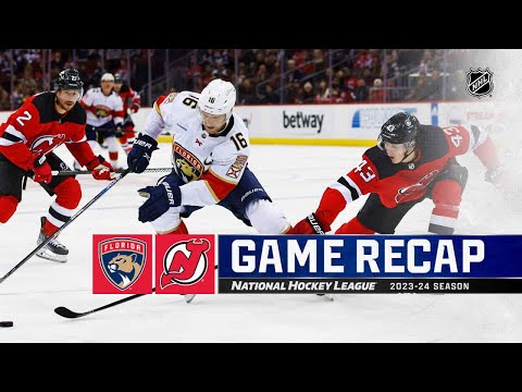 Florida Panthers vs New Jersey Devils - Oct 16, 2023 HIGHLIGHTS