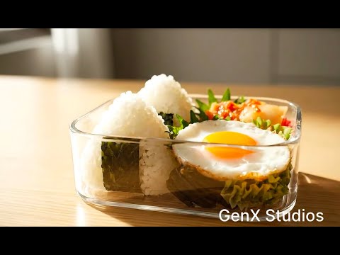 ASMR Glass Makunouchi Bento Making 🍣🍳