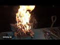 Relaxing Fire After A Very Busy Week On The Road