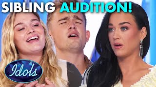 Brother & Sister Audition For American Idol 2024! | Idols Global
